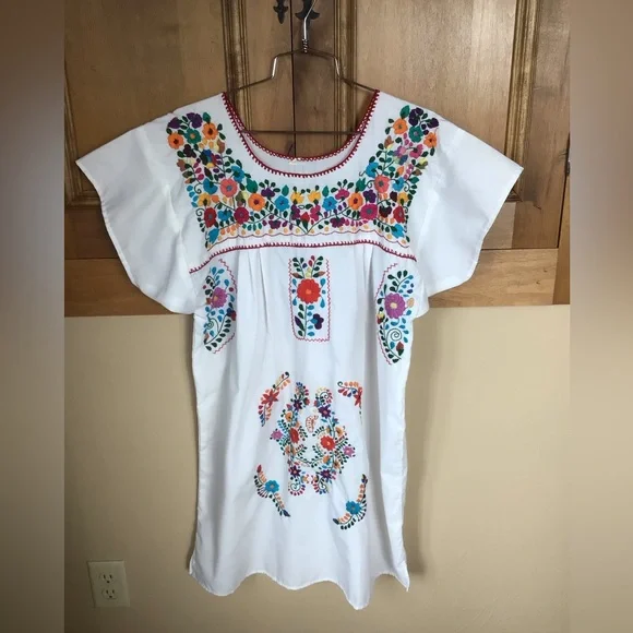 Dresses | Mexican Cotton Embroidered Dress | Poshmark Dresses | Mexican Cotton Embroidered Dress | Poshmark